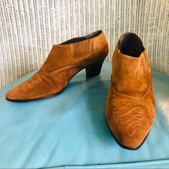 vintage suede western booties Bally - Picture 1 of 11